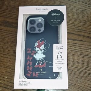 NWT Kate Spade Disney Black and Red iPhone 14 Pro Max Case